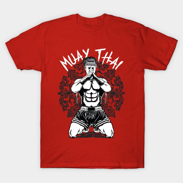 Muay Thai Warrior T-Shirt by Blind Ninja